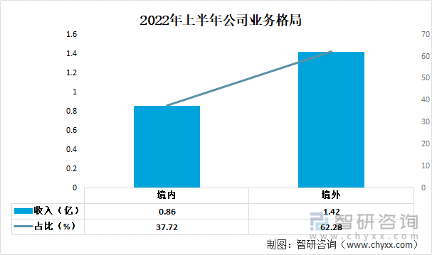 2022年上半年公司业务格局