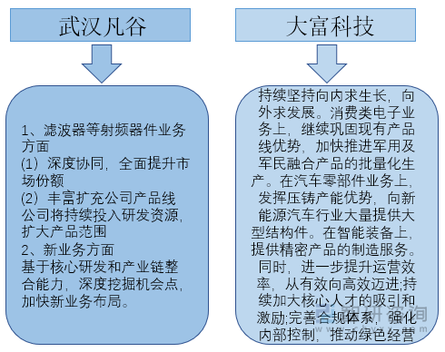 两家企业研未来发展规划情况