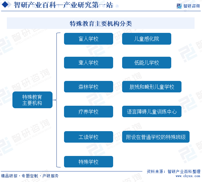 特殊教育主要机构分类