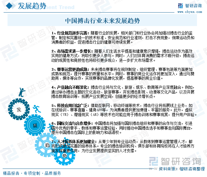 中国搏击行业未来发展趋势